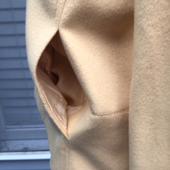 Louben Yellow Front Zip Pea Coat size 10 - Picture 5 of 11